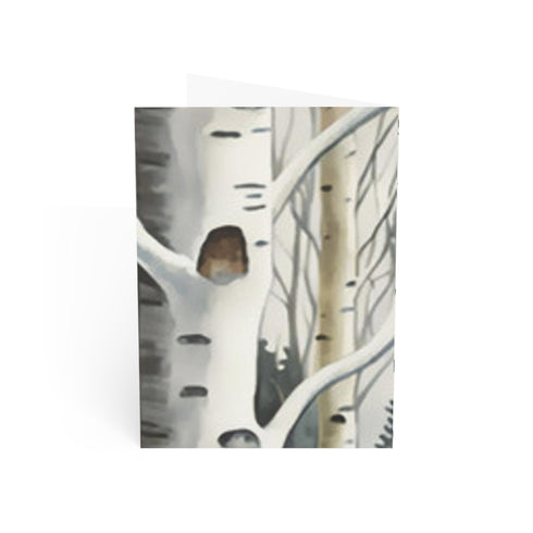 Winter Aspen Trunks - Fine Art Greeting Cards